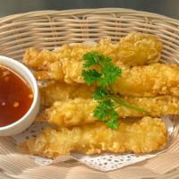 Tempura Shrimp · Golden fried shrimp dipped in batter with sweet chili sauce. Please let use know if you have...