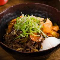 Bulgogi · Made with either rice or noodles featuring marinated ribeye, triple seasonal kimchi, sesame ...