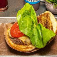 Cheeseburger · Smoked Cheddar Cheese, Confit Tomato, Bibb Lettuce.  Served Medium