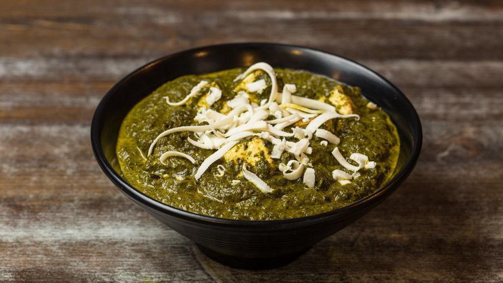 Saag · Most popular. Pureed spinach with choice of chickpeas or paneer cheese.