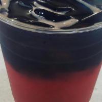 Captain America Tea · Pomegranate Berry Lift Off, Raspberry Tea, Cranberry Aloe, Strawberry beverage mix and Blue ...