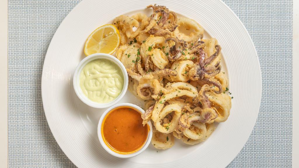 Calamari · Fried or grilled tender squid.