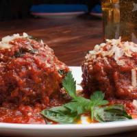 Loaded Meatballs · Housemade and stuffed with mozzarella.