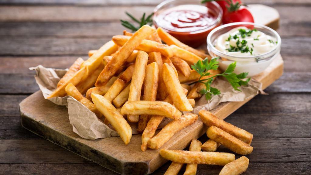 French Fries · Fresh hand-cut potatoes fried and salted.