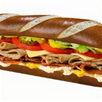 The Classic · Unreal corned beef, unreal roasted Turkey, (V) VoiLife Provolone, shredded lettuce, tomato, ...