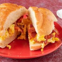 Egg, Meat, & Cheese Sandwhich · 