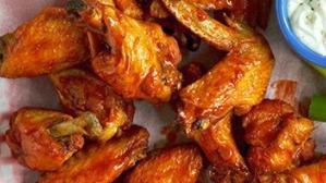 Hot Buffalo Wings · Served with bleu cheese.