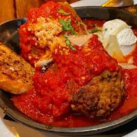 Nonna'S Meatballs · pork, veal & beef blend / san marzano tomato / ricotta / crostini