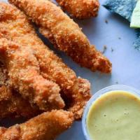 Chicken Fingers · crispy buttermilk chicken fingers served with your choice of dipping sauce