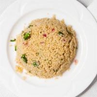 Quinoa Salad (Vegan Friendly) · Quinoa, Onions, Lemon, Cilantro, Dijon Mustard, Olive Oil.