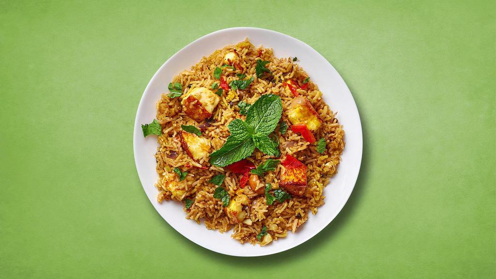 Perfect Paneer Biryani · Basmati rice cooked with Indian cottage cheese and cooked in a special home-made biryani masala.