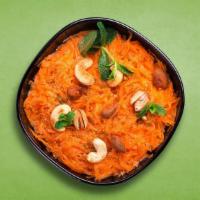 Crafter'S Carrot Pudding · Fresh locally sourced carrot grated and mixed with milk and sugar, cardamom and cooked  stir...