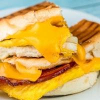 The Usual · Bacon, egg and American cheese.