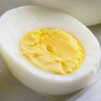 Boiled Eggs (2) · 2 huevos hervidos.