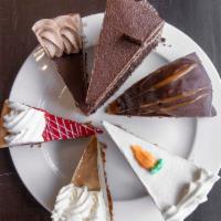 Vegan Cheesecake · Chocolate, pumpkin, raspberry white chocolate