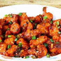Gobi Manchurian · Popular indian chinese dish. The cauliflower has a crispy coating and is tossed with a mouth...