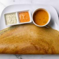 Masala Dosa · Dosa served with a mildly spiced potato filling. (Gluten Free).
