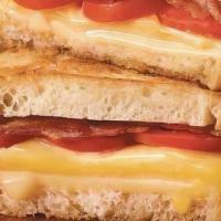 Grilled Cheese, Bacon & Tomato · Bacon, cheese (choice) & tomato on choice of bread