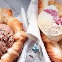 Ice Cream Croissant Sandwich  · 