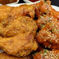 Half & Half Chicken Wings · Large size order. Possible to pick 2 flavors.