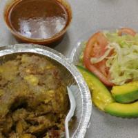 Mofongo With Pork Rind · Con chicharron.