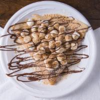 S'Mores Crepe · Nutella, marshmallow, graham cookie.