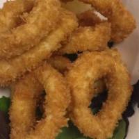 Crispy Calamari · Hot and Spicy. Lightly fried with sweet Thai chili sauce.