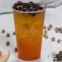Peach Green Tea · Please Note: Fruit Tea Can't Modify Sugar Level. Add your choice of toppings for an addition...