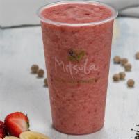 Strawberry Banana Smoothie · Add your choice of toppings for an additional charge.