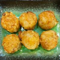Fried Shumai (6) · Fried shrimp dumplings.