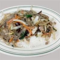 Jap Chae 잡채 · Stir-fried Vegetable, Beef and Glass Noodles