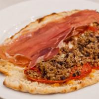 Meat Lovers · Fresh mozzarella, Italian fennel sausage, organic pepperoni, and Prosciutto di Parma D.O.P.