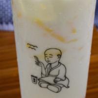 Coconut Milk With Mango Pudding (Hot) · Coconut milk and whole milk with mango pudding topping.