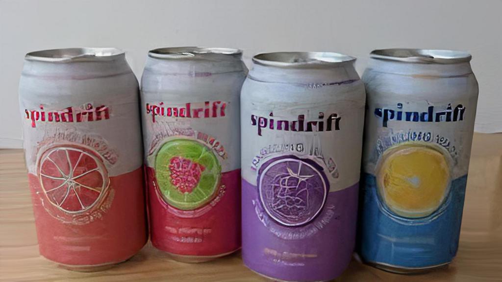 Spindrift Seltzer Water · choice of Lemon Seltzer, Grapefruit Seltzer,  BlackBerry Seltzer and Cucumber Seltzer .