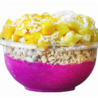 Small Size Barbados Bowl · All the best flavors in one place! Pitaya, banana, pineapple, almond milk makes the perfect ...