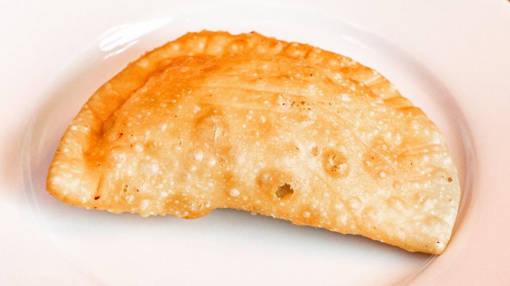 Empanadas · Beef, chicken, cheese or guava and cheese.