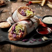 Doner Durum Wrap · Your choice of doner meats, fresh lettuce, red cabbage, onion, tomato, and 3 signature sauce...