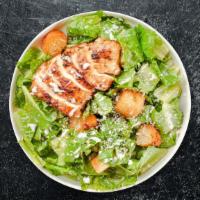 Chicken Madness · Romaine lettuce, croutons, a touch of parmigiana cheese, and crispy chicken.