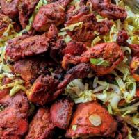 Chicken Tikka (No Sauce) · No sauce. Boneless pieces of chicken. Indian style bbq.