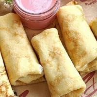 Cheese Blintzes · All pack sizes come with fallsburg famous strawberry sauce accordingly.