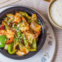 Spicy Shrimp · Craving for shrimp and spicy. Here we have a perfect dish for that.