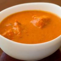 Chicken Tikka Masala · Tender chicken pieces are marinated and finished in fenugreek flavored tomato sauce and crea...