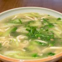 青菜豆腐汤 Tofu And Vegetable Soup · 