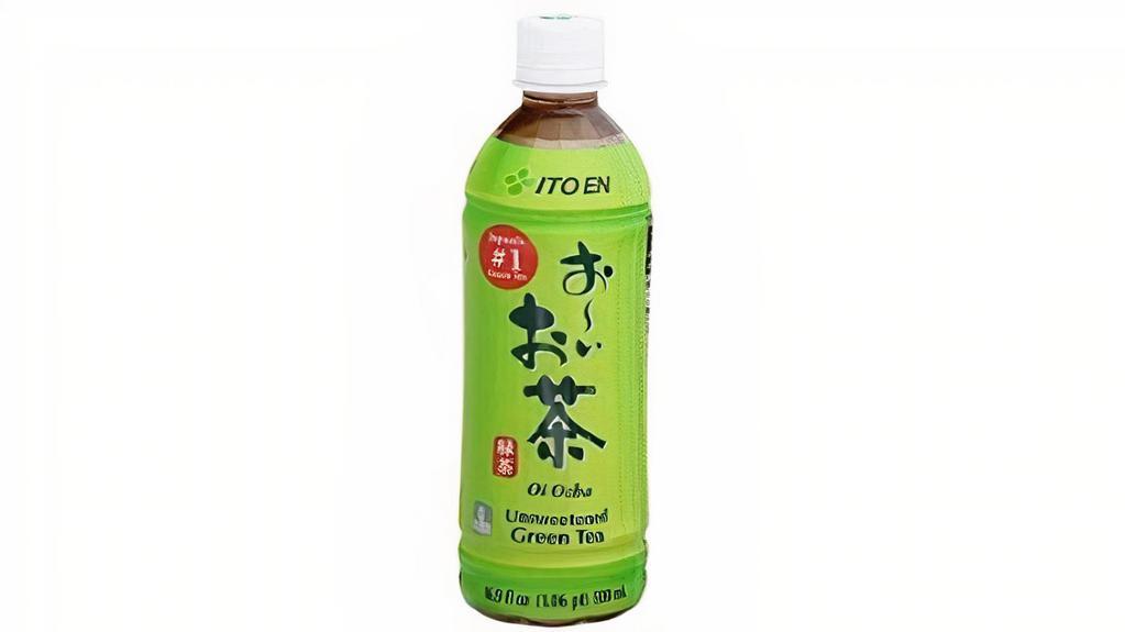 Oi Ocha Green Tea · 16.9 oz. From Japan's top green tea brand, a refreshing green tea brewed with real tea leaves. Unsweetened.