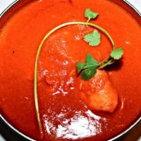 Vindaloo Curry · Your choice of meat, very hot with potatoes, served with pilaf rice or brown rice and house ...