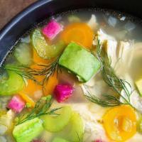Chicken Soup  · With Vegetables and Lime