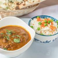Lamb Curry · Cooked with curry sauce.