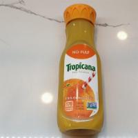Tropicana Orange Juice 12Oz · This 100% pure-squeezed orange juice is made with fresh-picked, perfectly ripened oranges th...