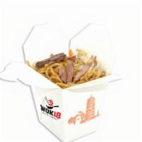 Pastrami Lo Mein · Lo mein noodle, pastrami, carrots, napa cabbage, soya sprouts and onions stir fried in our s...