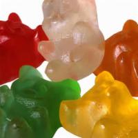 1 Lb. Bag Assorted Flavor Gummy Bears · 12 flavor gummy bears.